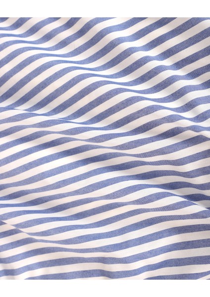 Çizgili Tek Kişilik Lastikli Çarşaflı Nevresim Takımı indirimleri