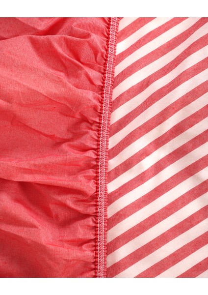 Çizgili Çift Kişilik Lastikli Çarşaflı Nevresim Takımı fiyatları