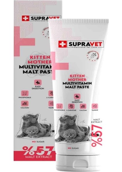 Yavru Kediler Için Kalsiyum ve Taurinli Multi Vitamin Kedi Macunu 100 gr