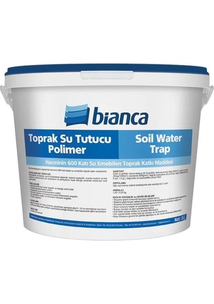 Toprak Su Tutucu Polimer Soil Water Trap 5 kg