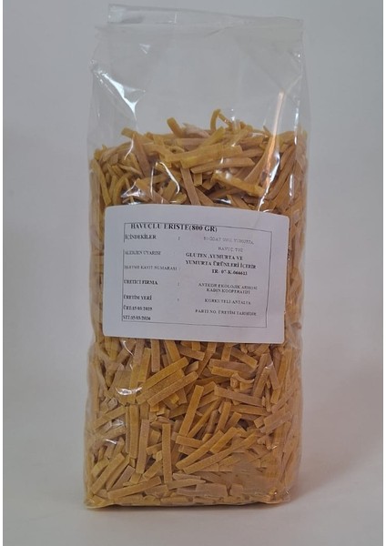 Havuçlu Erişte fiyatları