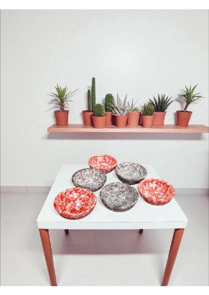 Seramik 6'lı Karışık Renkli Çerezlik/sosluk/reçel Kasesi fiyatları