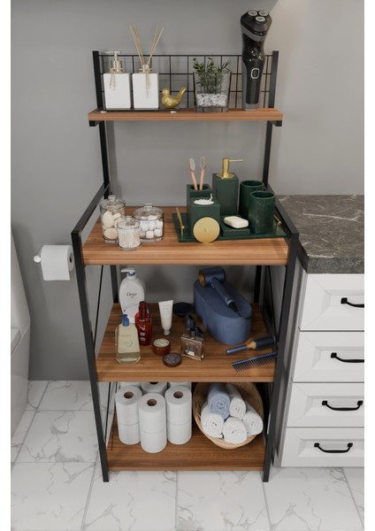 Metal Ayaklı Orta Sehpa,modern Salon Sehpası, Dekoratif Çay Kahve Sehpası, Alt Raflı Çok Amaçlı Masa