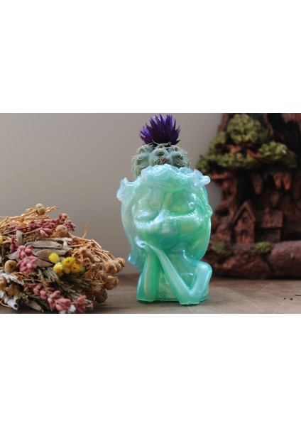 El Yapımı Epoksi Reçine Şık Tasarım Saksı/dekoratif Objeler (Çiçeksiz) - Kadın Emeği