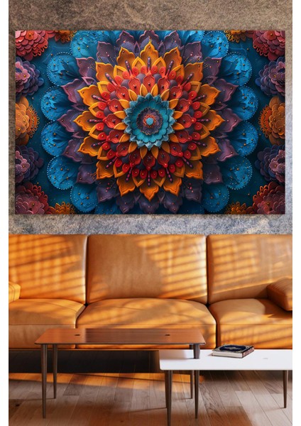 Mandala Desenli Baskı Kanvas Tablo fiyatları