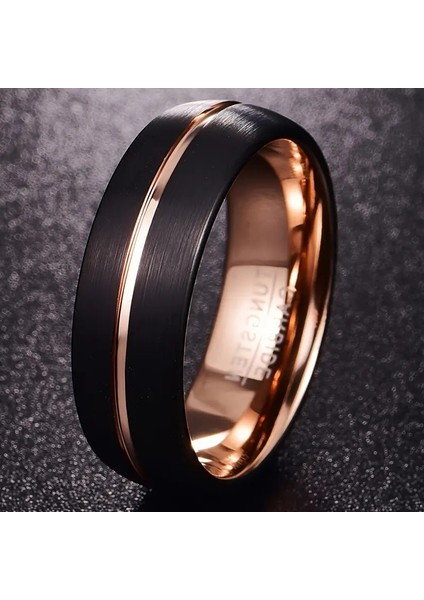 Erkek Bonlavıe 8mm Tungsten Karbür Düğün Yüzüğü modelleri