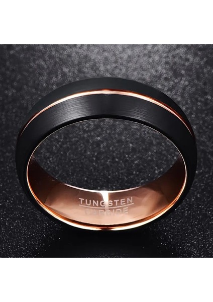 Erkek Bonlavıe 8mm Tungsten Karbür Düğün Yüzüğü fırsatları