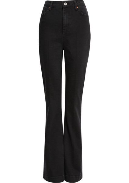 Yüksek Bel Slim Flare Jean Pantolon fiyatları