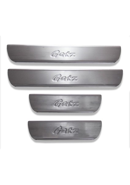 Hyundai Getz Uyumlu Kapı Eşiği 4 Parça 2002-2011 Paslanmaz Krom