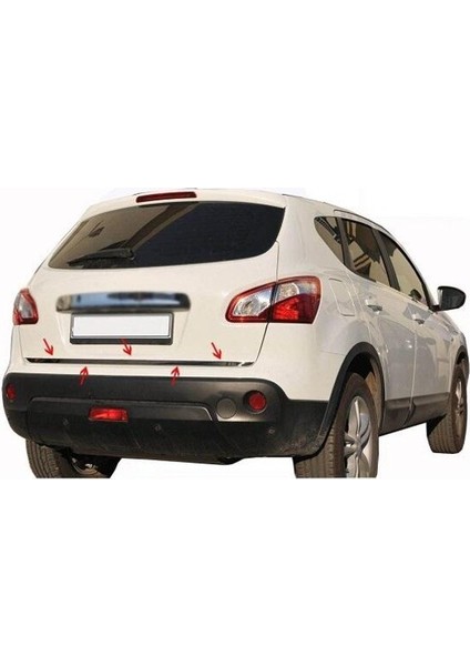Nissan Qashqai Facelift Uyumlu Bagaj Alt Çıta 2010-2014 Paslanmaz Krom fiyatları