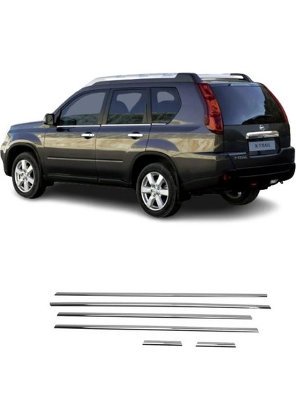 Nissan X-Trail Uyumlu Cam Çıtası 6 Parça 2007-2013 Paslanmaz Krom fiyatları