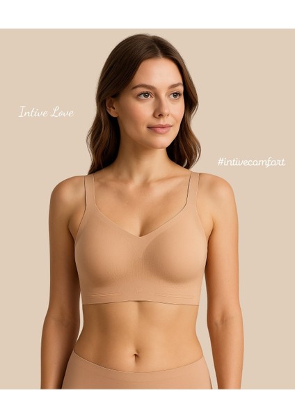 Intive Pureform Balensiz Dikişsiz Kopçasız Dokulu Seamless Bralet Sütyen (5 Renk)