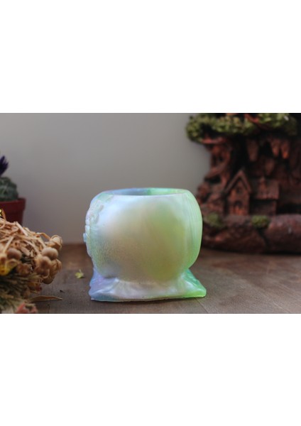 El Yapımı Epoksi Reçine Şık Tasarım Saksı/dekoratif Objeler (Çiçeksiz) - Kadın Emeği