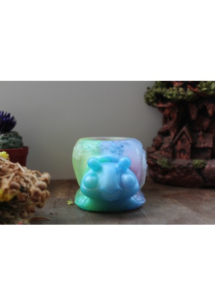 El Yapımı Epoksi Reçine Şık Tasarım Saksı/dekoratif Objeler (Çiçeksiz) - Kadın Emeği