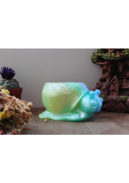 El Yapımı Epoksi Reçine Şık Tasarım Saksı/dekoratif Objeler (Çiçeksiz) - Kadın Emeği fırsatları