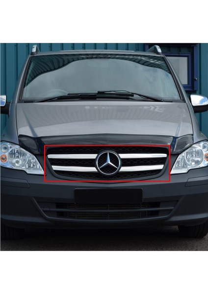 Mercedes VİTO/W639 Uyumlu Ön Panjur Geniş 4 Parça 2010-2014 Paslanmaz Krom fiyatları