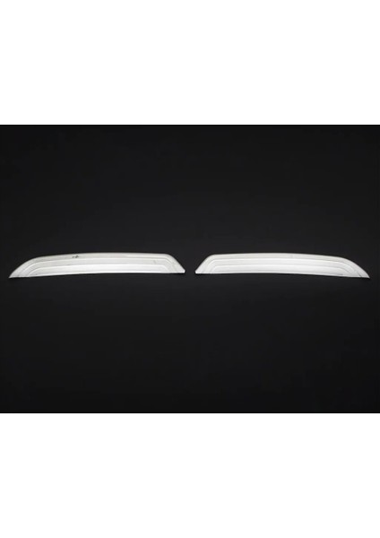 Nissan Qashqai Uyumlu Arka Difüzör 2 Parça 2017-2021 Paslanmaz Krom