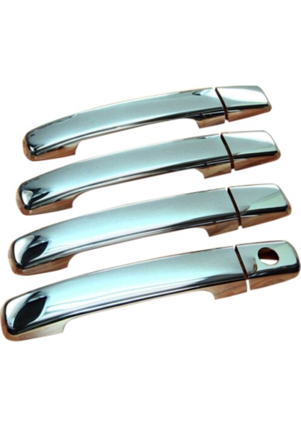 Nissan Qashqai Uyumlu Kapı Kolu 4 Parça 2007-2014 Paslanmaz Krom