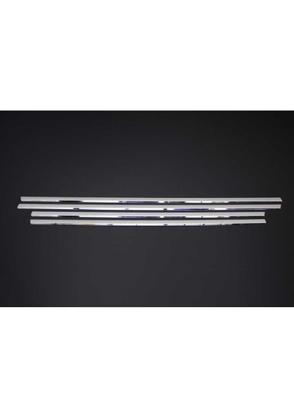 Mitsubishi Lancer Uyumlu Cam Çıtası 4 Parça 2004-2008 Paslanmaz Krom