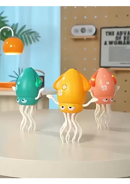 Dans Eden Sihirli Ahtapot Oyuncak – LED Işıklı Müzikli USB Şarjlı Emekleme Oyuncağı