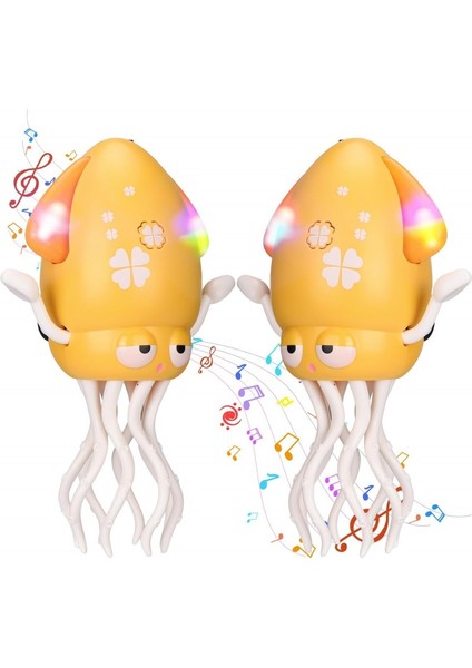 Dans Eden Sihirli Ahtapot Oyuncak – LED Işıklı Müzikli USB Şarjlı Emekleme Oyuncağı fiyatları