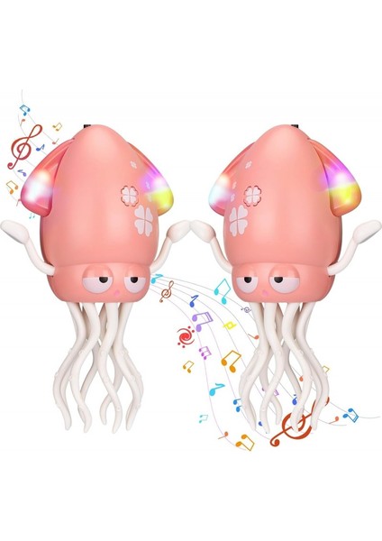 Dans Eden Sihirli Ahtapot Oyuncak – LED Işıklı Müzikli USB Şarjlı Emekleme Oyuncağı fırsatları