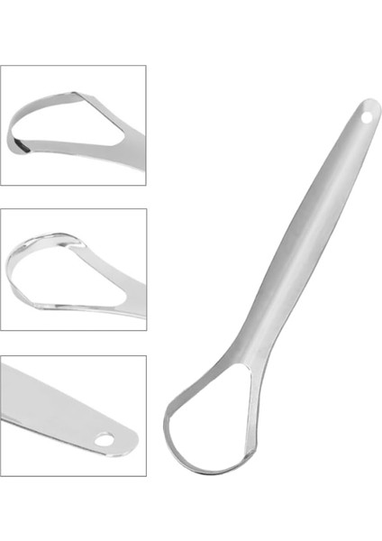 Paslanmaz Çelik Ikili Dil Temizleme Seti, Kötü Koku Önleyici-Ağız Hijyeni Dil Bakım Seti fırsatları