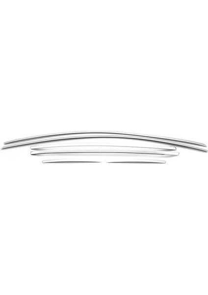 Hyundai Bayon Uyumlu Cam Üst Çıtası 6 Parça 2021 ve Üzeri Paslanmaz Krom