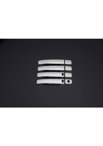 Nissan Qashqai Uyumlu Kapı Kolu Sensörlü 4 Parça 2007-2014 Paslanmaz Krom