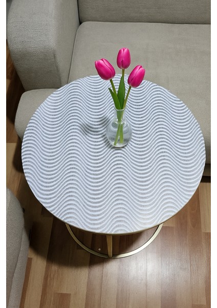 Modern 3’lü Zigon Sehpa Örtüsü Takımı – Kaymaz, Silinebilir, Leke Tutmaz, Su Geçirmez Pvc Örtü indirimleri