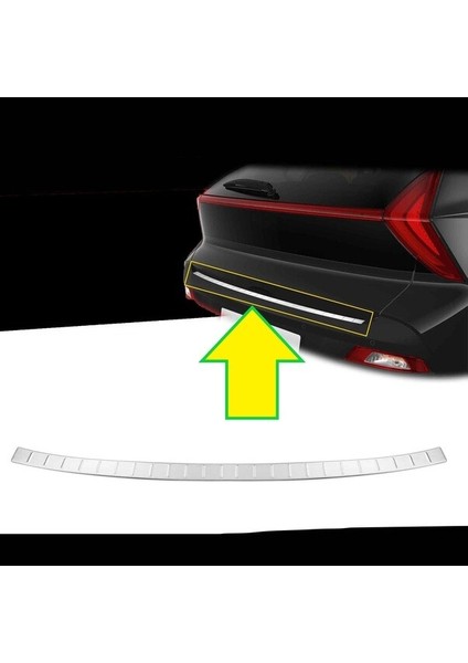 Hyundai Bayon Uyumlu Arka Tampon Eşiği 1 Parça 2021 ve Üzeri Paslanmaz Krom fiyatları
