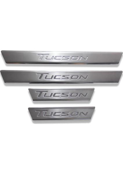 Hyundai Tucson Uyumlu Kapı Eşiği 2015-2020 Paslanmaz Krom
