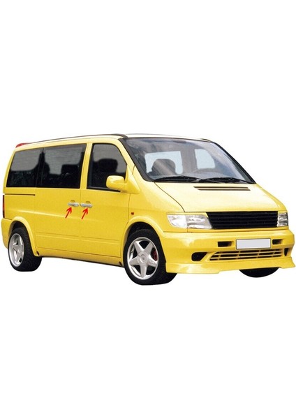 Mercedes VİTO/W638 Uyumlu Kapı Kolu 3 Parça 1996-2003 Paslanmaz Krom fiyatları