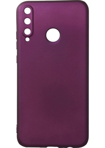 Huawei P40 Lite E Kılıf First Silikon - Mürdüm