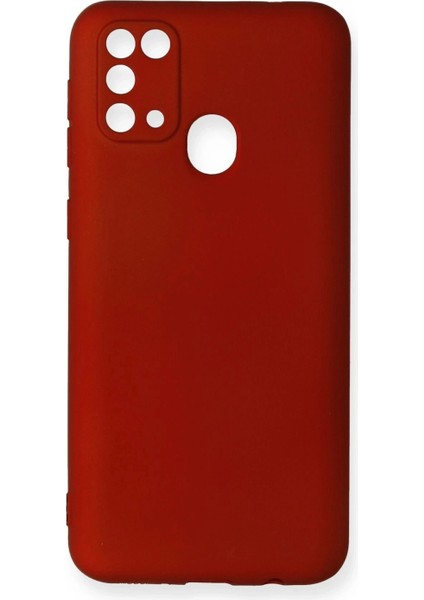 Samsung Galaxy M31 Kılıf First Silikon - Bordo