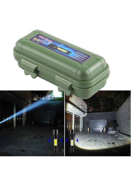 Kutulu Mini El Feneri – Taşınabilir LED Kamp ve Acil Durum El Lambası Plastik Gövde (4915)