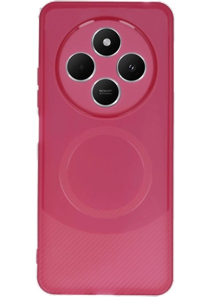 Xiaomi Redmi 14C Kılıf Maya Karbon Kapak - Bordo modelleri