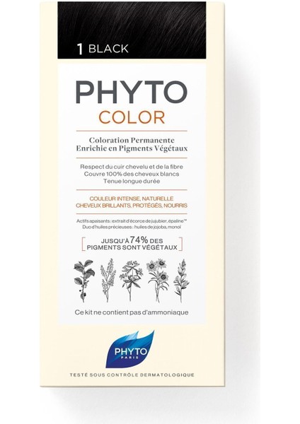 Phyto Color Saç Boyası - Siyah 1 fırsatları