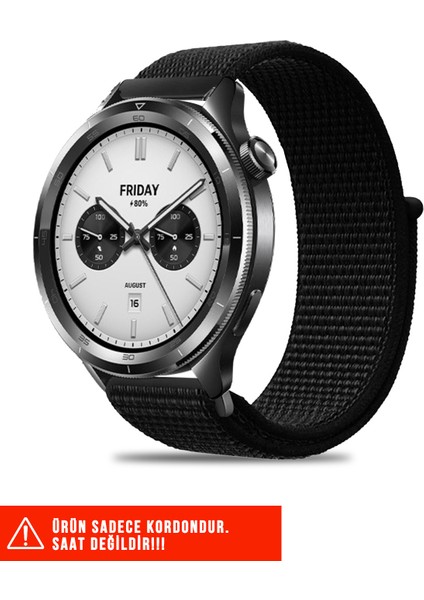 Amazfit Pace / Gtr 2 / Gtr 2e / Gtr 3 / Gtr 3 Pro / Gtr 47MM Uyumlu Hasır Örgü Cırtlı Kordon 22MM