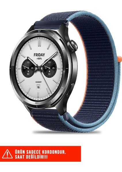 Amazfit Pace / Gtr 2 / Gtr 2e / Gtr 3 / Gtr 3 Pro / Gtr 47MM Uyumlu Hasır Örgü Cırtlı Kordon 22MM