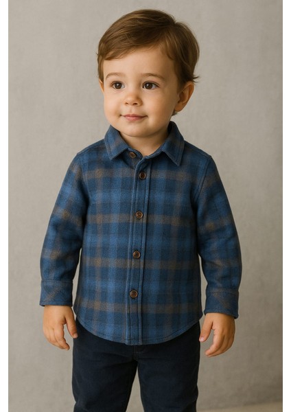 Erkek Çocuk Ekose Flanel Gömlek