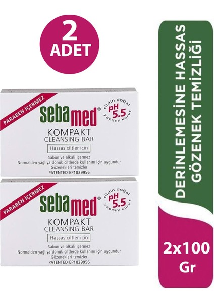 Sebamed Cleansing Bar 100 gr 2 Adet