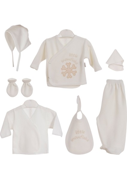 Erkek Bebek Yeni doğan 0-3 Ay Kar tanesi Temalı Kadife (Kışlık) 7li Hastane Çıkışı Zıbın Seti(Kutulu Ürün) fiyatları