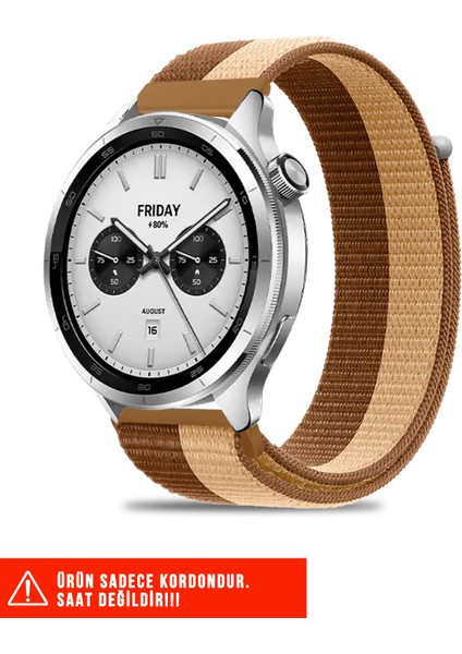 Amazfit Pace / Gtr 2 / Gtr 2e / Gtr 3 / Gtr 3 Pro / Gtr 47MM Uyumlu Hasır Örgü Cırtlı Kordon 22MM