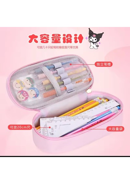 Sanrio Kawaii Kuromi My Melody Cinnamoroll Deri Cüzdan Kalemlik Çanta Şık Tasarımlı Kaliteli Kalemli modelleri