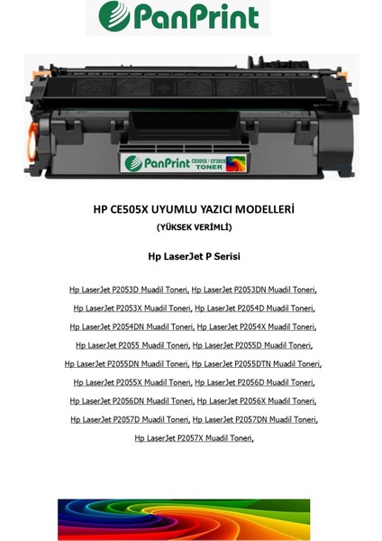 Hp Laserjet P2055DN Muadil Toner (Yüksek Kapasiteli) 6500 Sf. fiyatları
