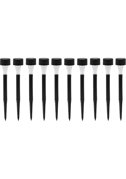Güneş Enerjili Bahçe Lambası Plastik Saplama 10LU Set