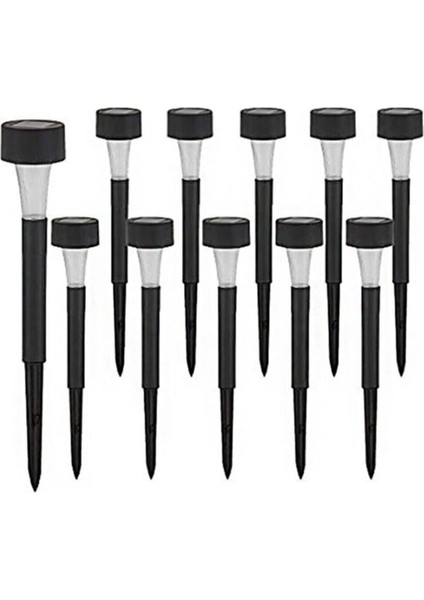 Güneş Enerjili Bahçe Lambası Plastik Saplama 10LU Set modelleri