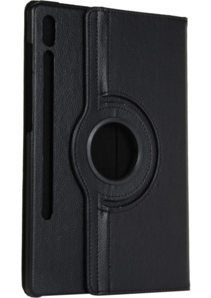 Galaxy Tab S7 Fe Uyumlu 360° Kapaklı Tablet Kılıfı Siyah Renk (Stand Olarak Kullanım + Uyku Modlu) fiyatları