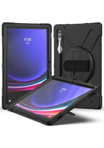 En Iyi Samsung Tablet Kılıfı Kalem Bölmeli Tutacaklı Standlı Kılıf Galaxy Tab S9 Fe Plus Uyumlu